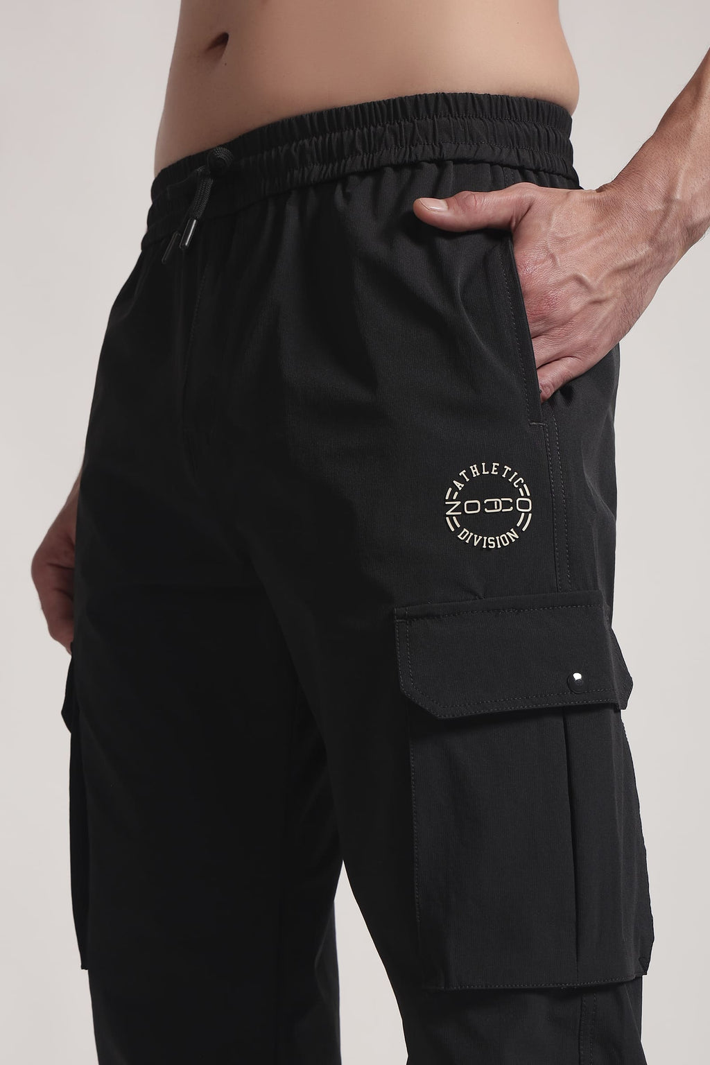 black-cargo-joggers