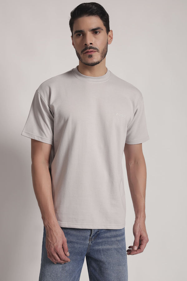 Light Grey Minimal Logo T-Shirt