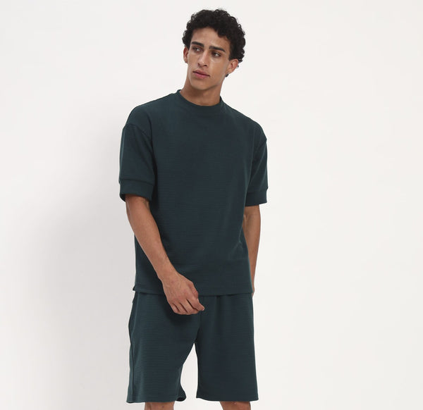 Deep Teal Textured Co-Ord Set