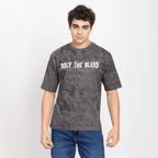 Half Sleeve Round Neck T-Shirt with Front & Back Print