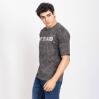 Half Sleeve Round Neck T-Shirt with Front & Back Print
