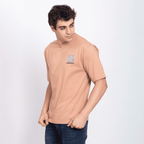 Half Sleeve Round Neck T-Shirt with Front & Back Print