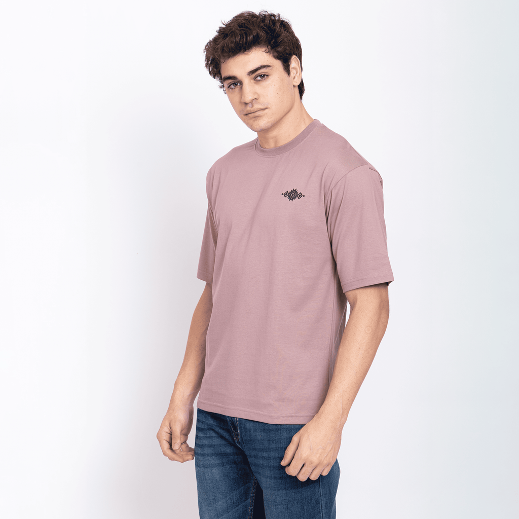 Half Sleeve Round Neck T-Shirt with Front & Back Print