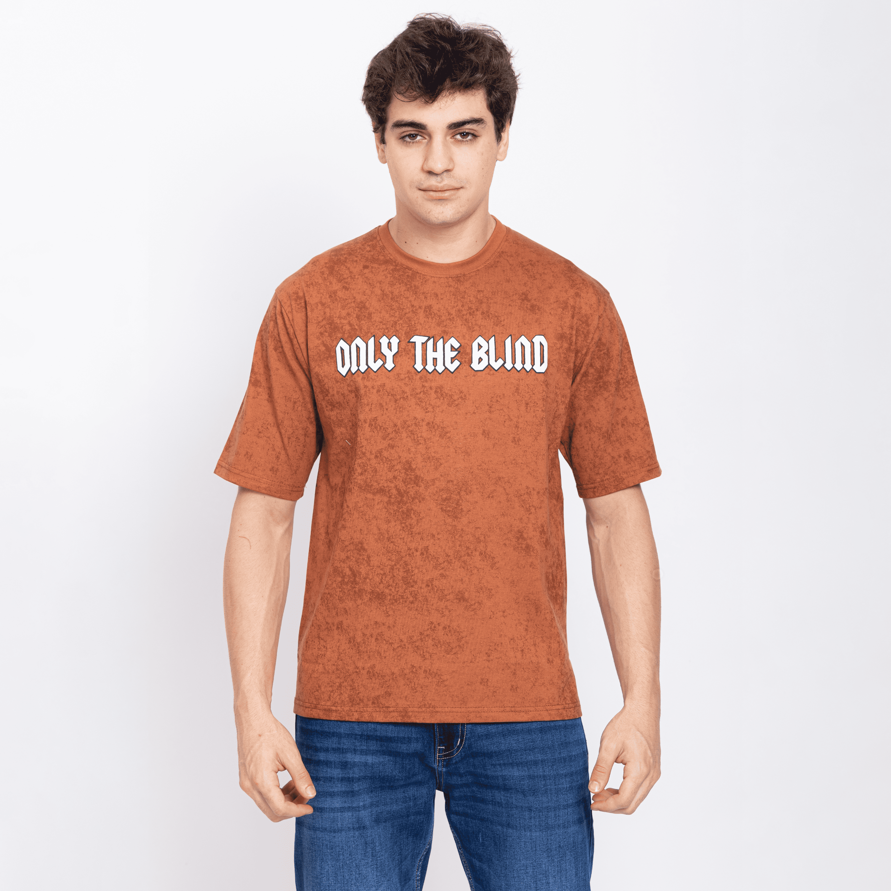 Half Sleeve Round Neck T-Shirt with Front & Back Print