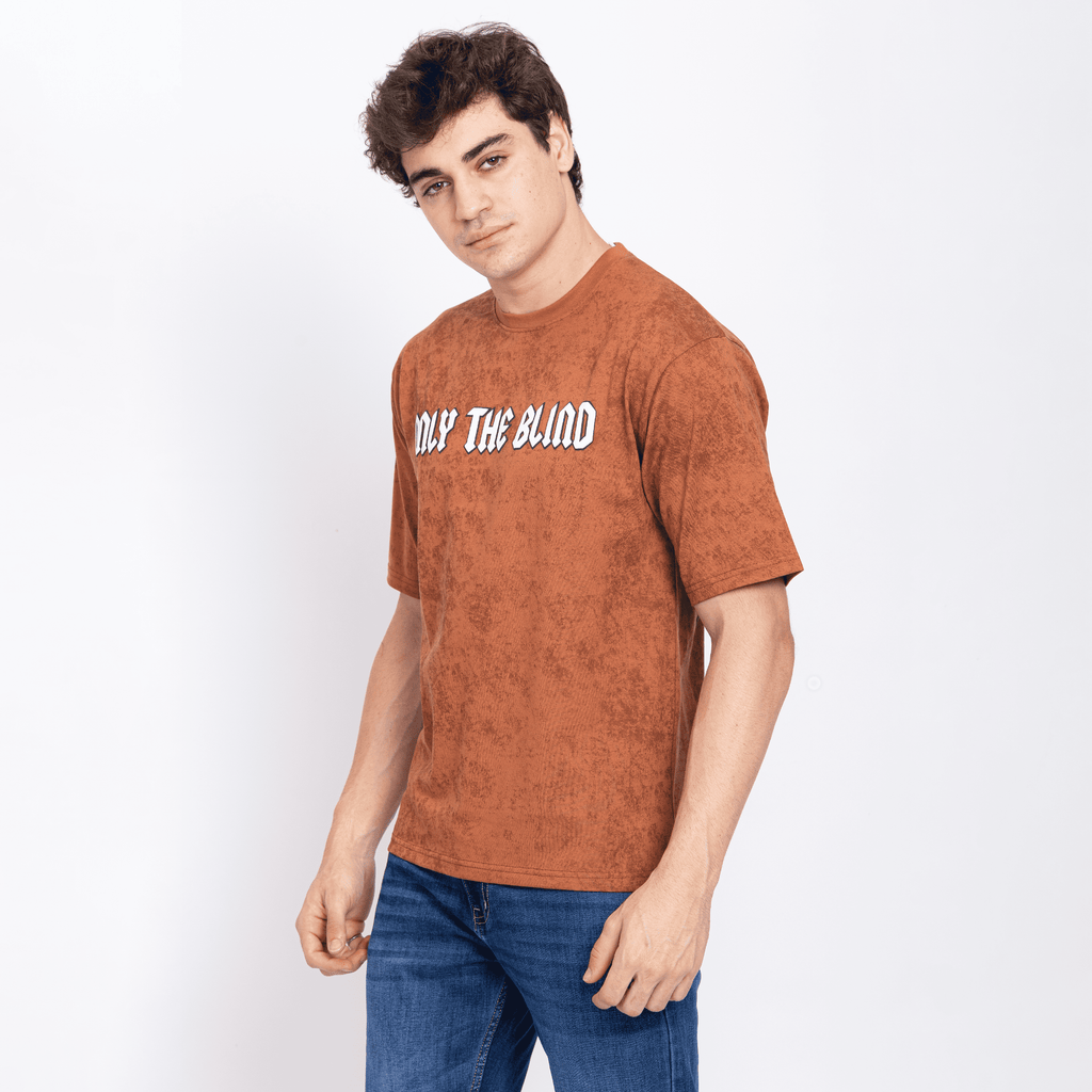 Half Sleeve Round Neck T-Shirt with Front & Back Print