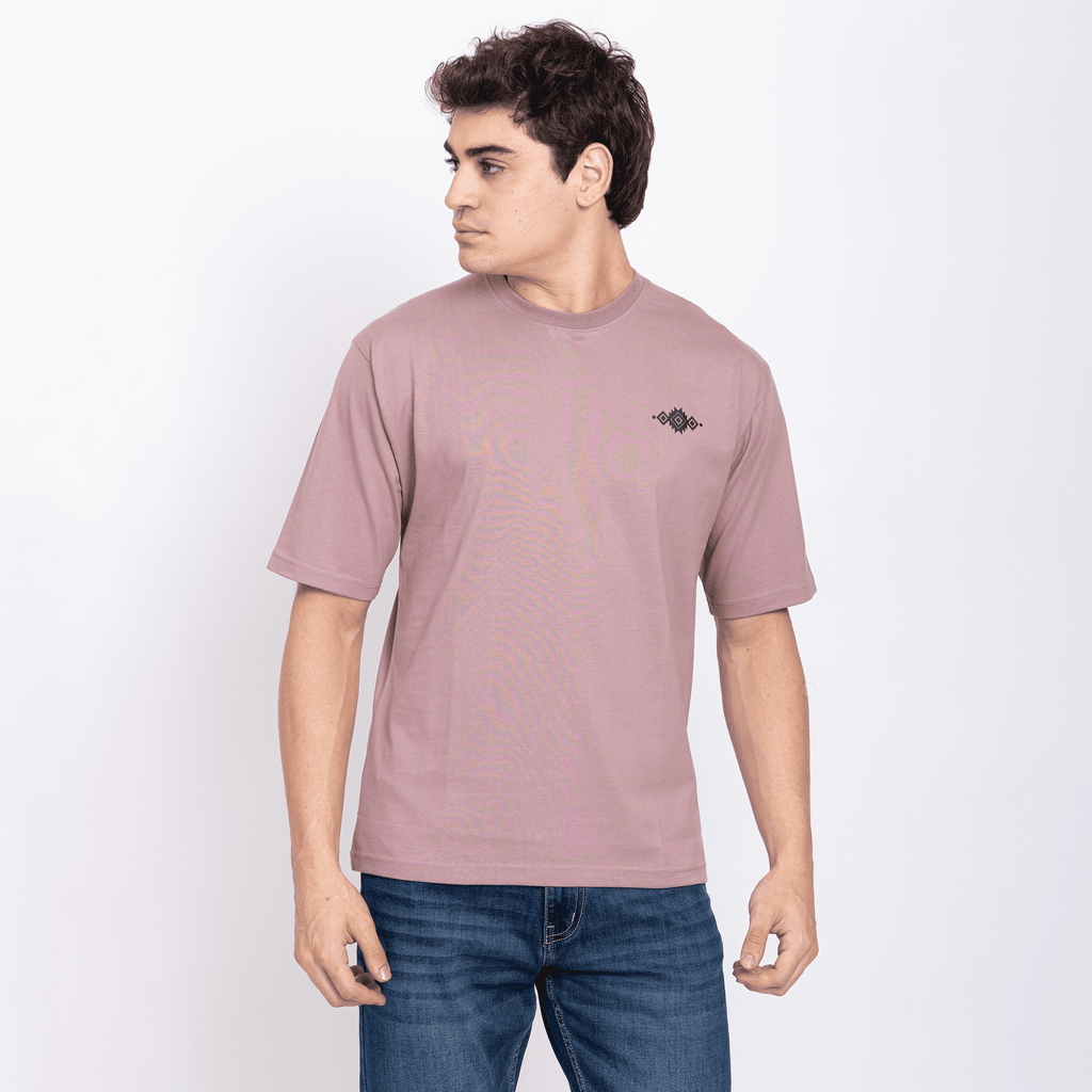 Half Sleeve Round Neck T-Shirt with Front & Back Print