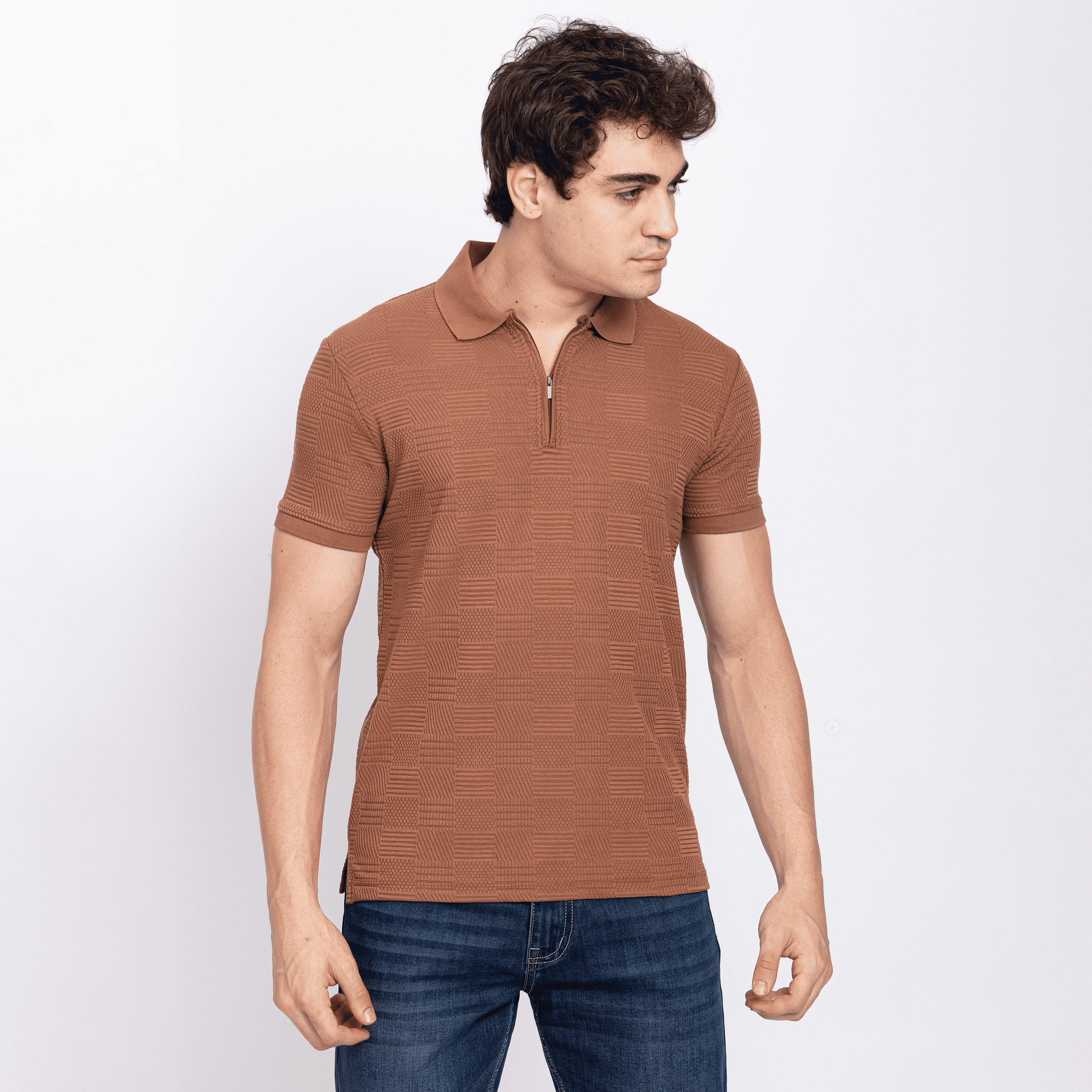 Half Sleeve Collar T-Shirt