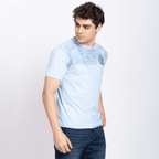 Half Sleeve Round Neck T-Shirt with Front & Back Print