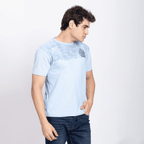 Half Sleeve Round Neck T-Shirt with Front & Back Print