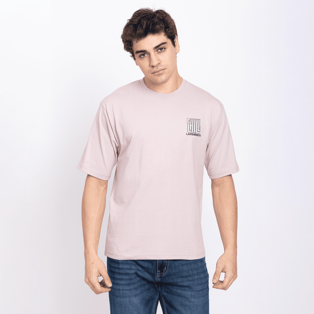 Half Sleeve Round Neck T-Shirt with Front & Back Print