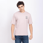 Half Sleeve Round Neck T-Shirt with Front & Back Print