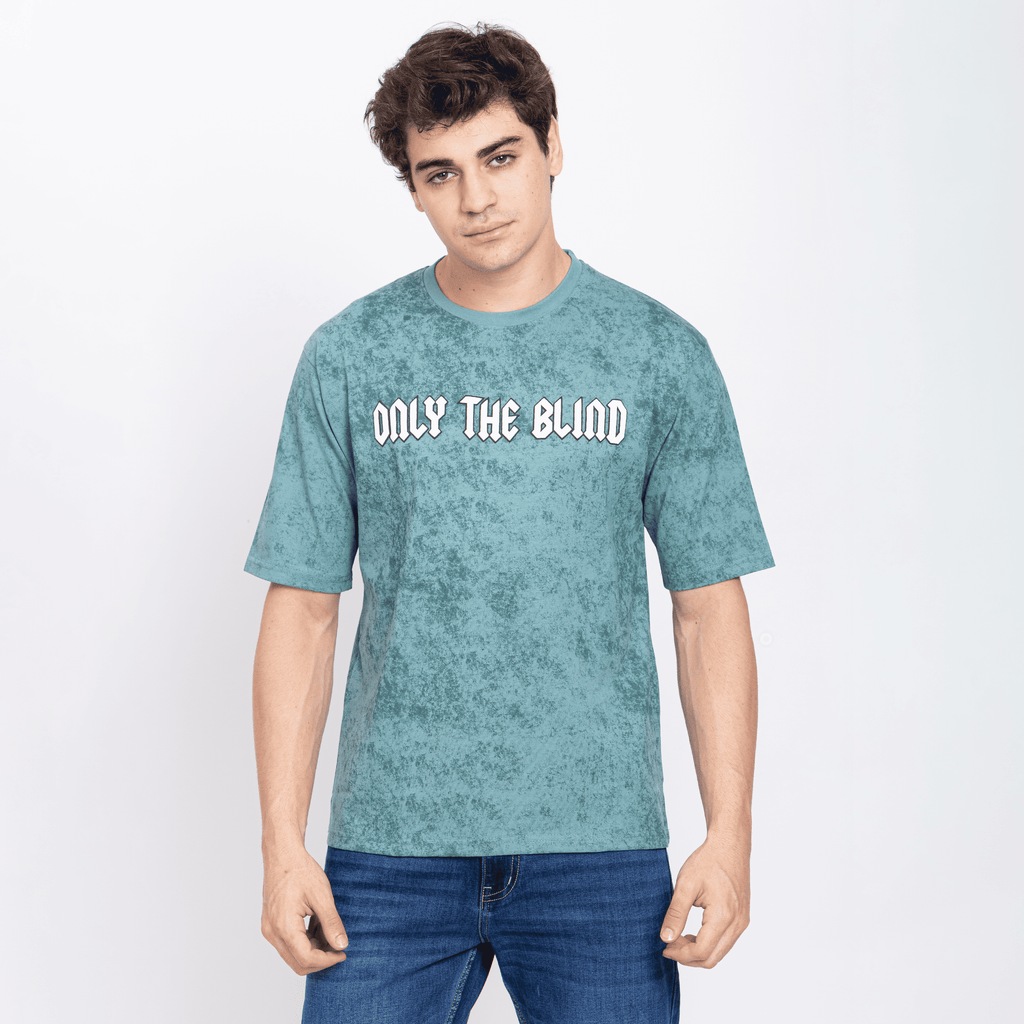 Half Sleeve Round Neck T-Shirt with Front & Back Print