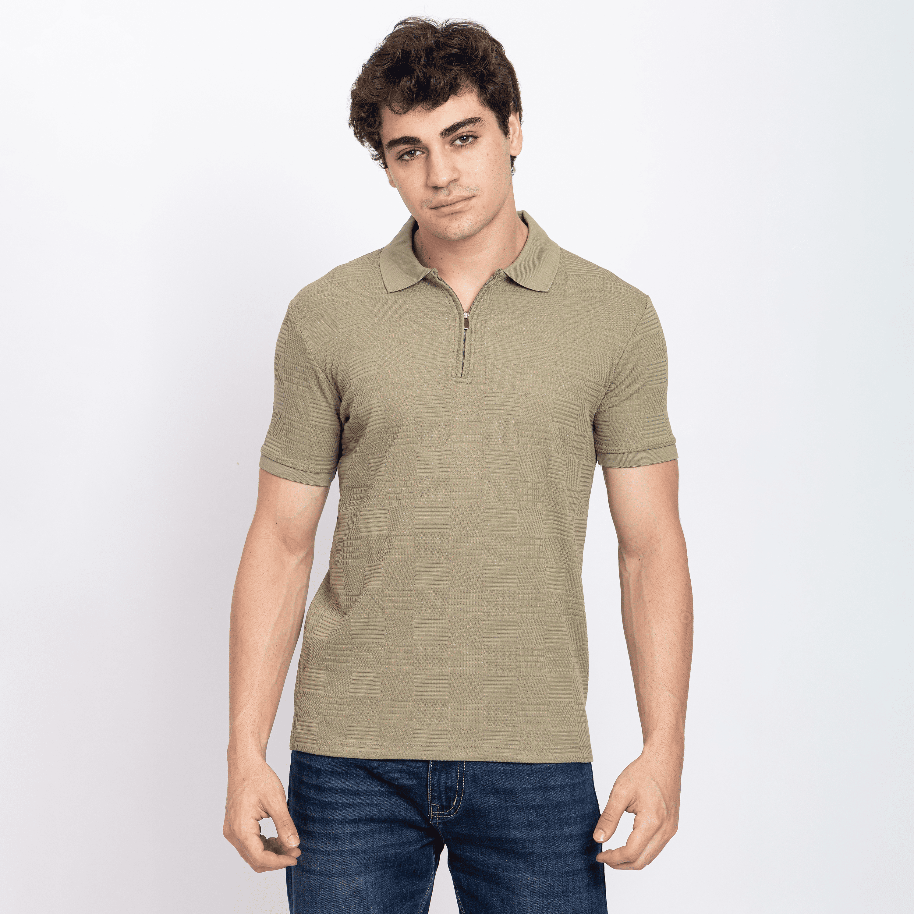 Half Sleeve Collar T-Shirt