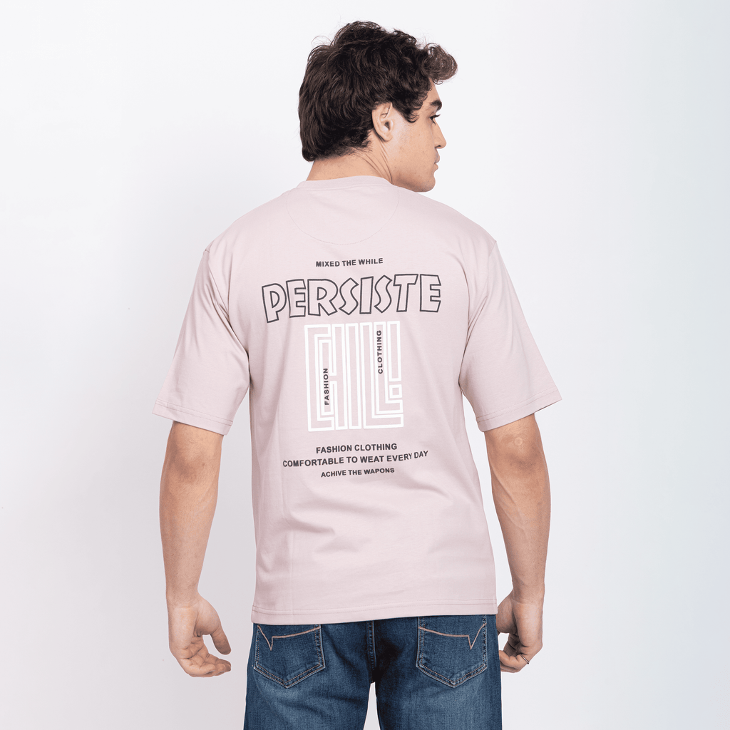 Half Sleeve Round Neck T-Shirt with Front & Back Print