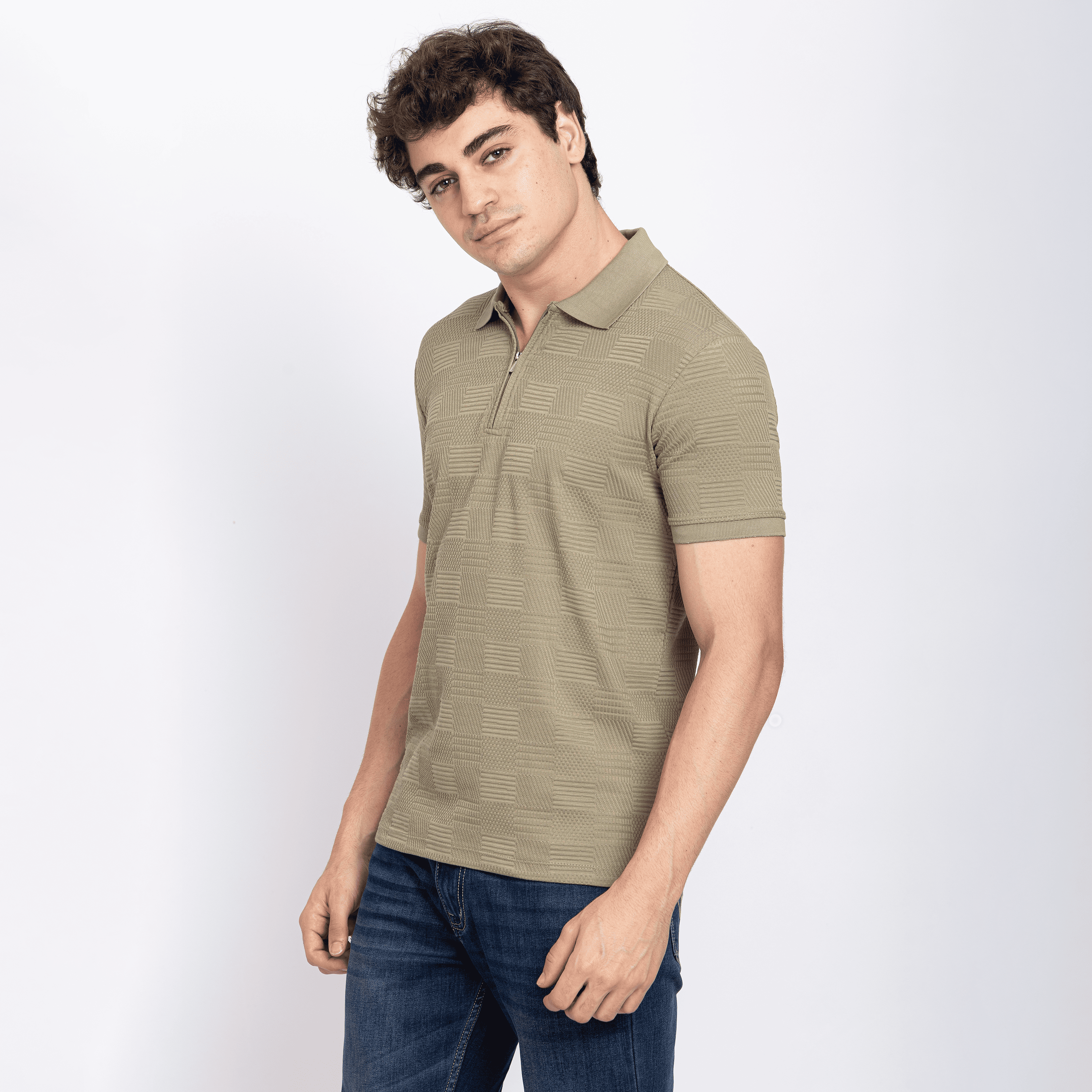 Half Sleeve Collar T-Shirt