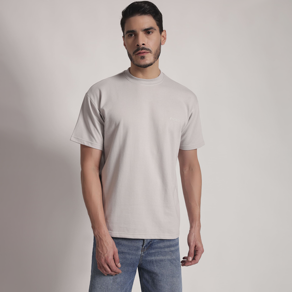 Light Grey Minimal Logo T-Shirt
