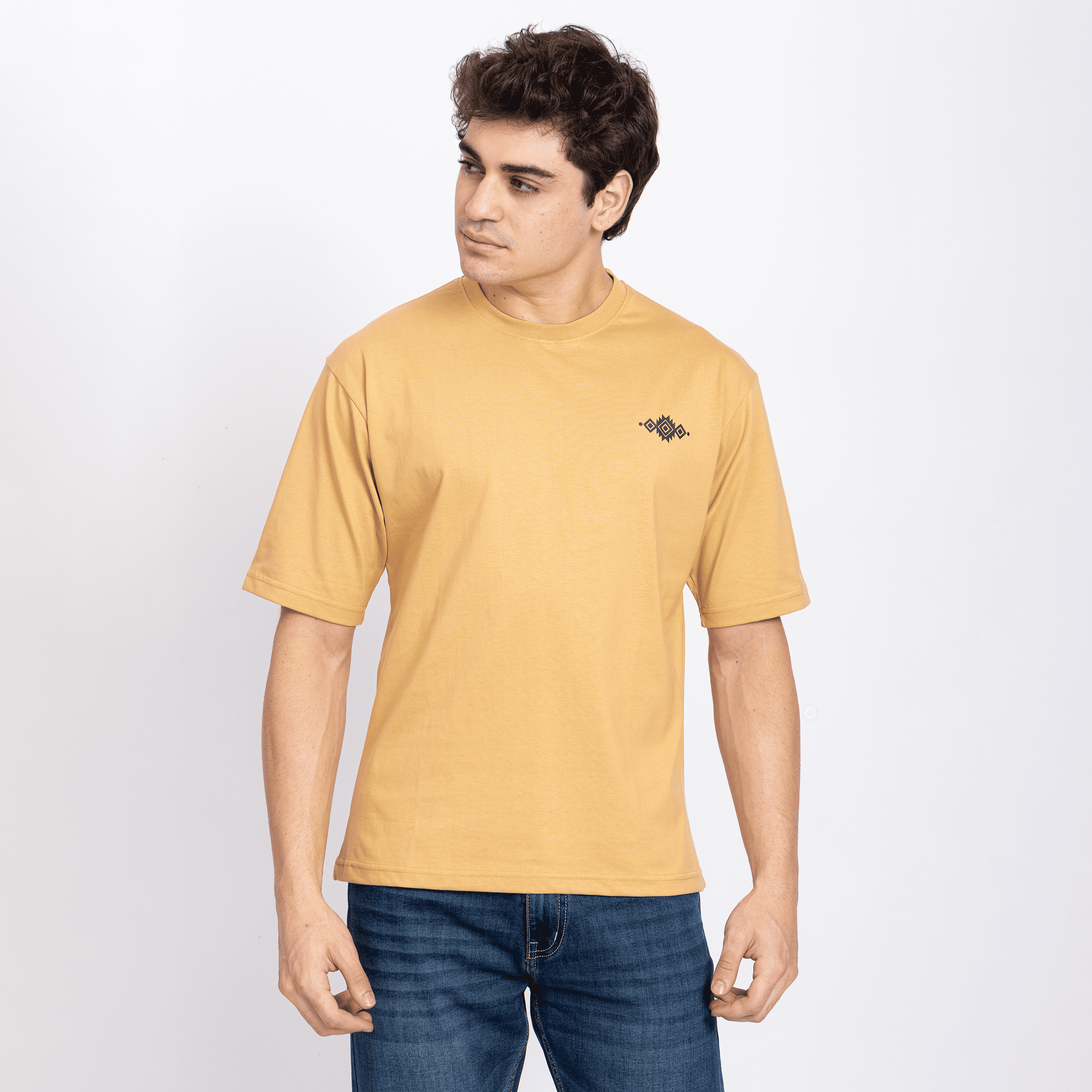 Half Sleeve Round Neck T-Shirt with Front & Back Print
