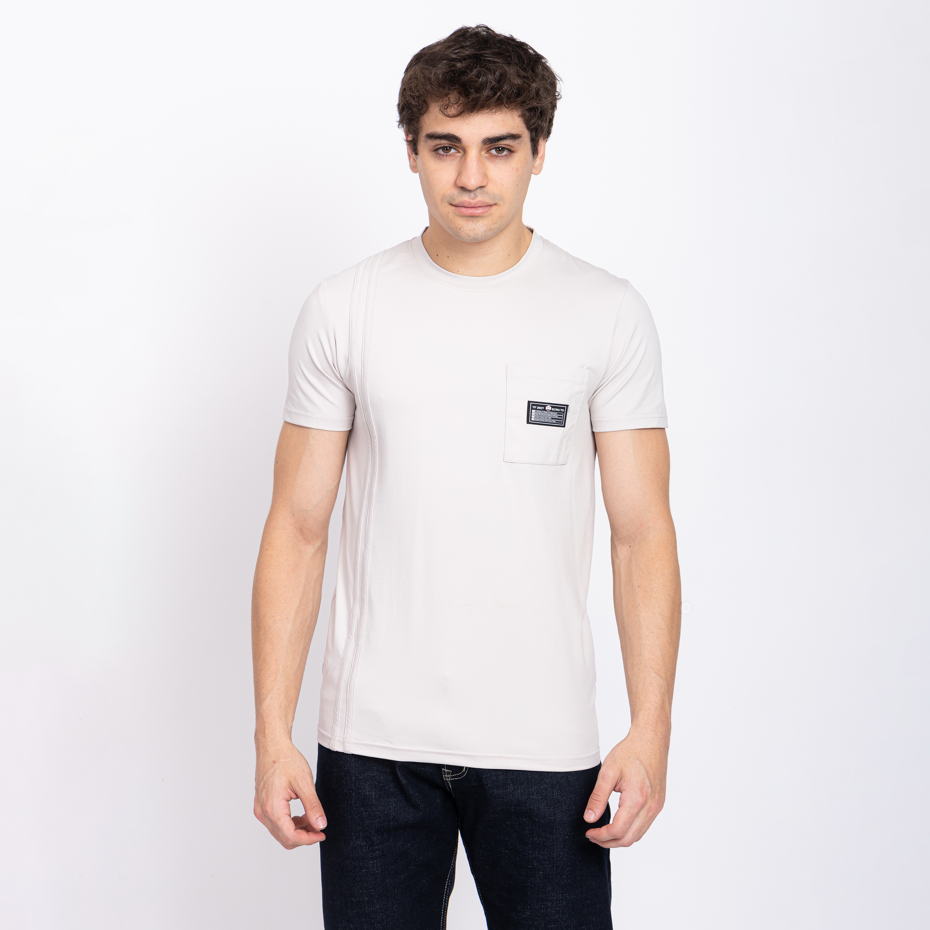 Half Sleeve Round Neck T-Shirt with Pocket