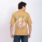 Half Sleeve Round Neck T-Shirt with Front & Back Print