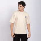 Half Sleeve Round Neck T-Shirt with Front & Back Print