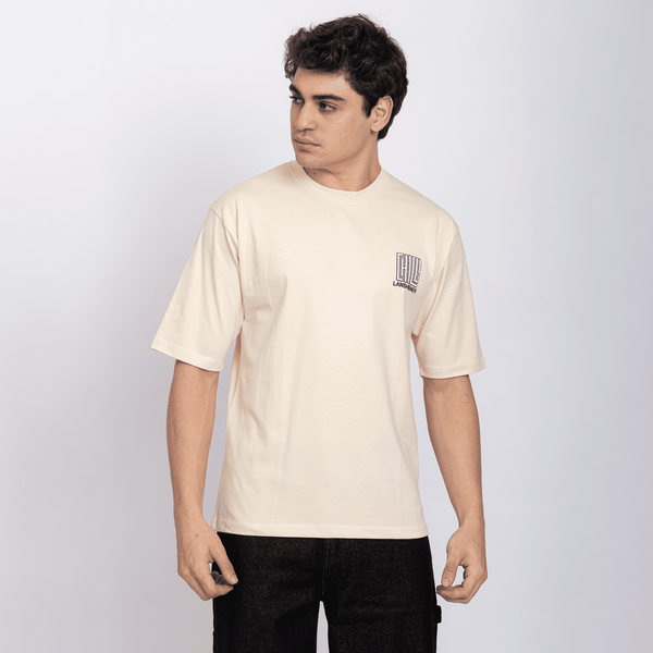 Half Sleeve Round Neck T-Shirt with Front & Back Print