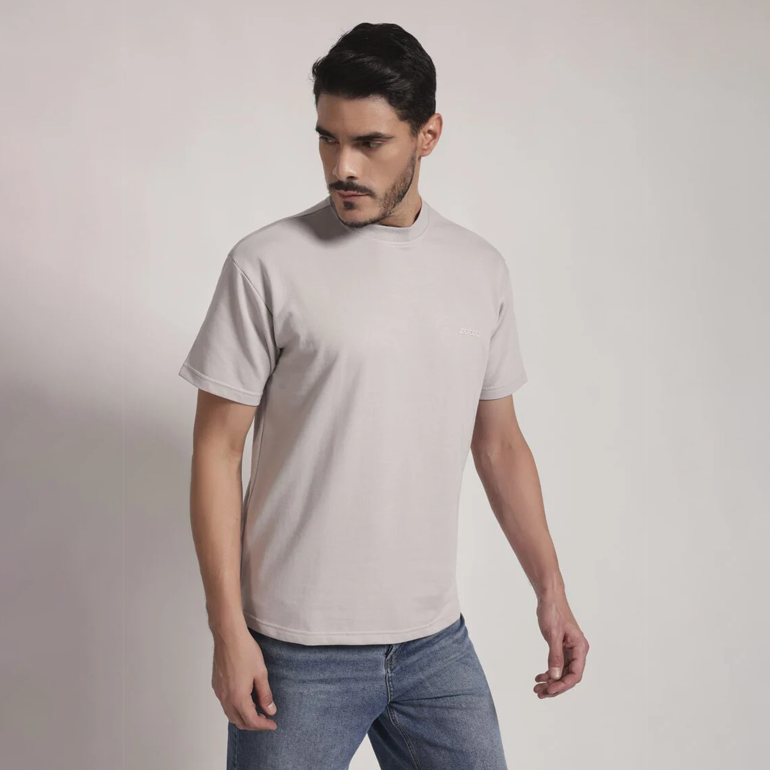 Light Grey Minimal Logo T-Shirt