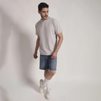 Light Grey Minimal Logo T-Shirt