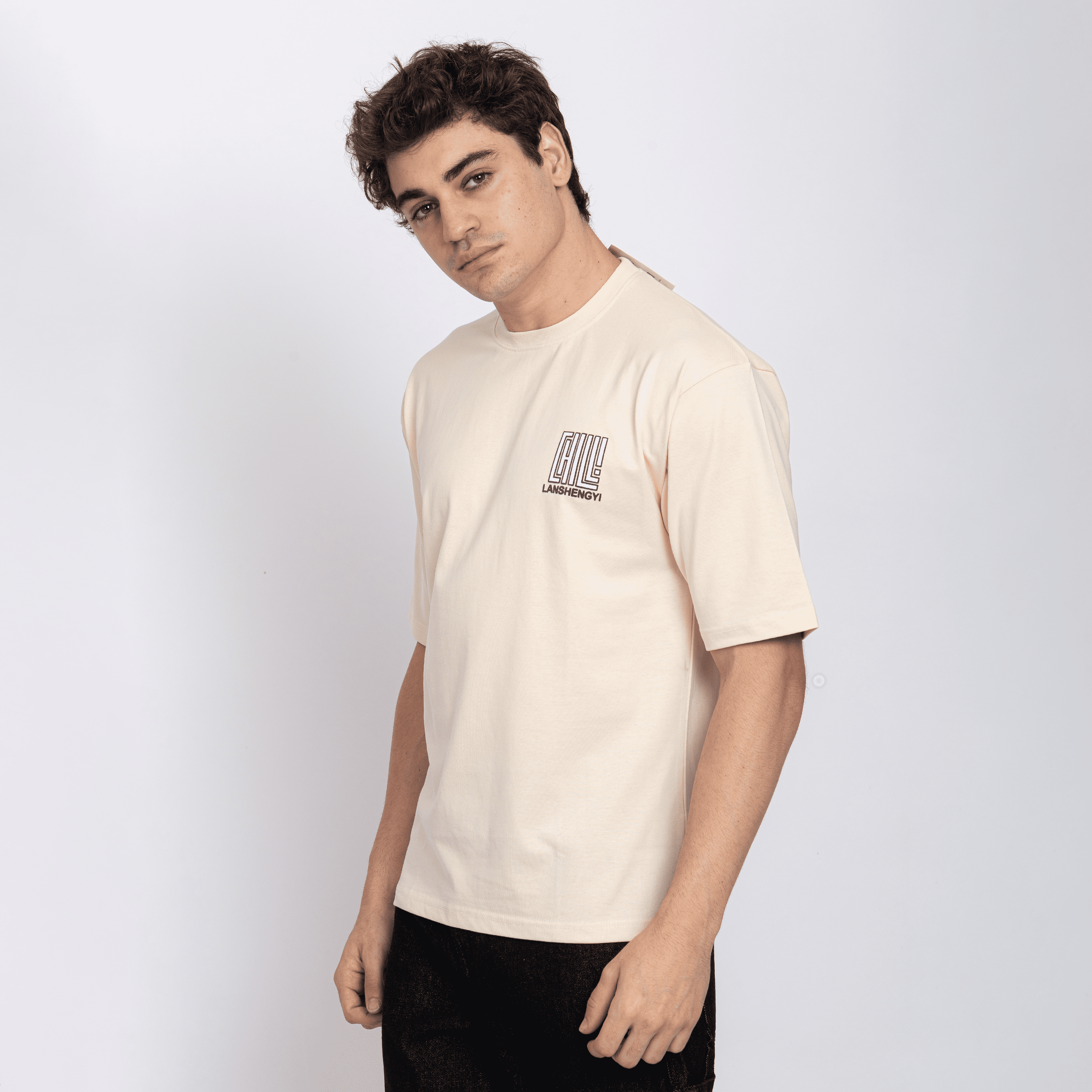 Half Sleeve Round Neck T-Shirt with Front & Back Print