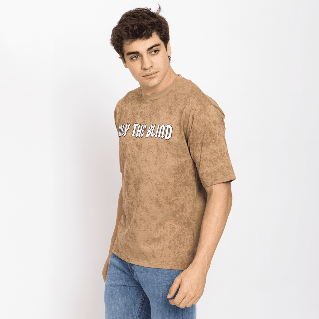Half Sleeve Round Neck T-Shirt with Front & Back Print