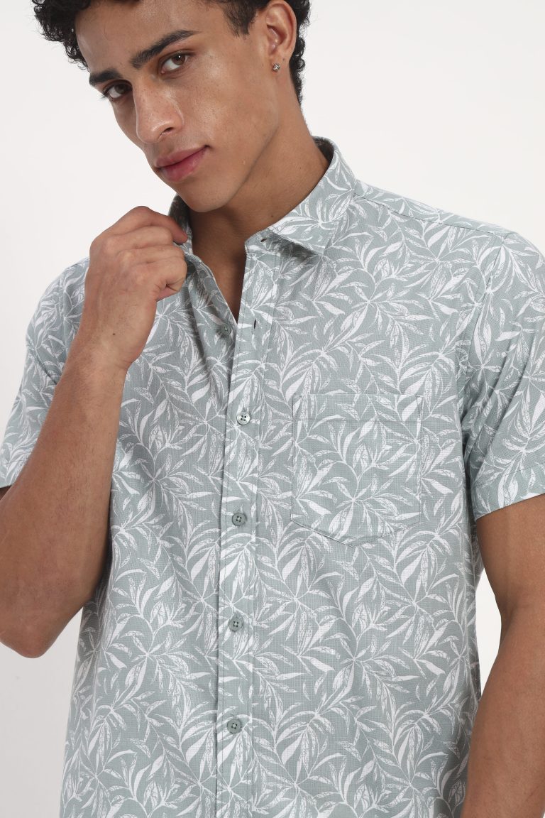 mist-green-tropical-leaf-print-shirt
