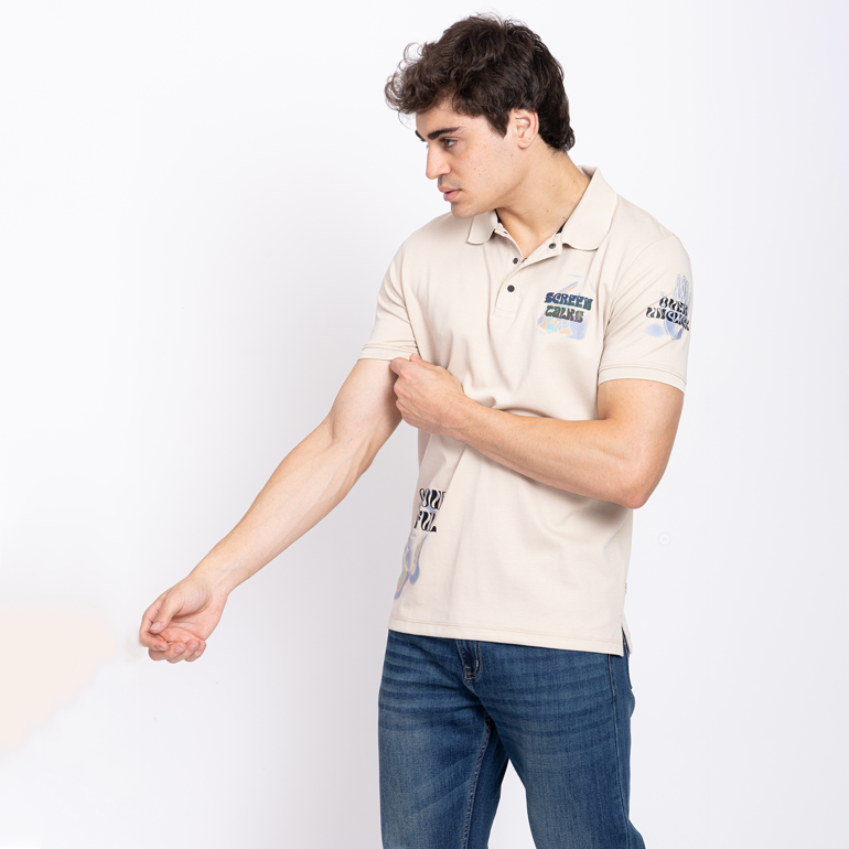 Half Sleeve Collar T-Shirt