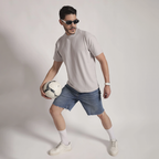 Light Grey Minimal Logo T-Shirt