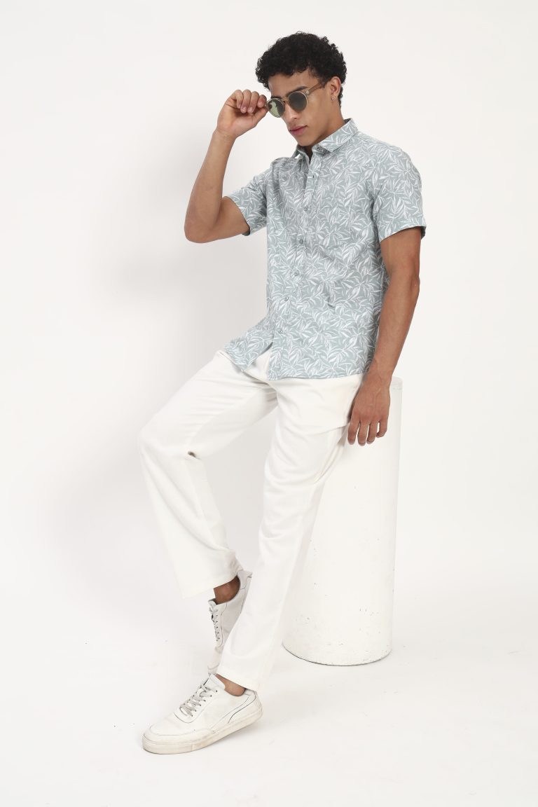 mist-green-tropical-leaf-print-shirt