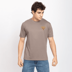 Half Sleeve Round Neck T-Shirt with Front & Back Print