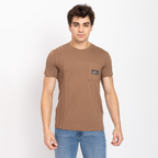 Half Sleeve Round Neck T-Shirt with Pocket