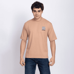 Half Sleeve Round Neck T-Shirt with Front & Back Print