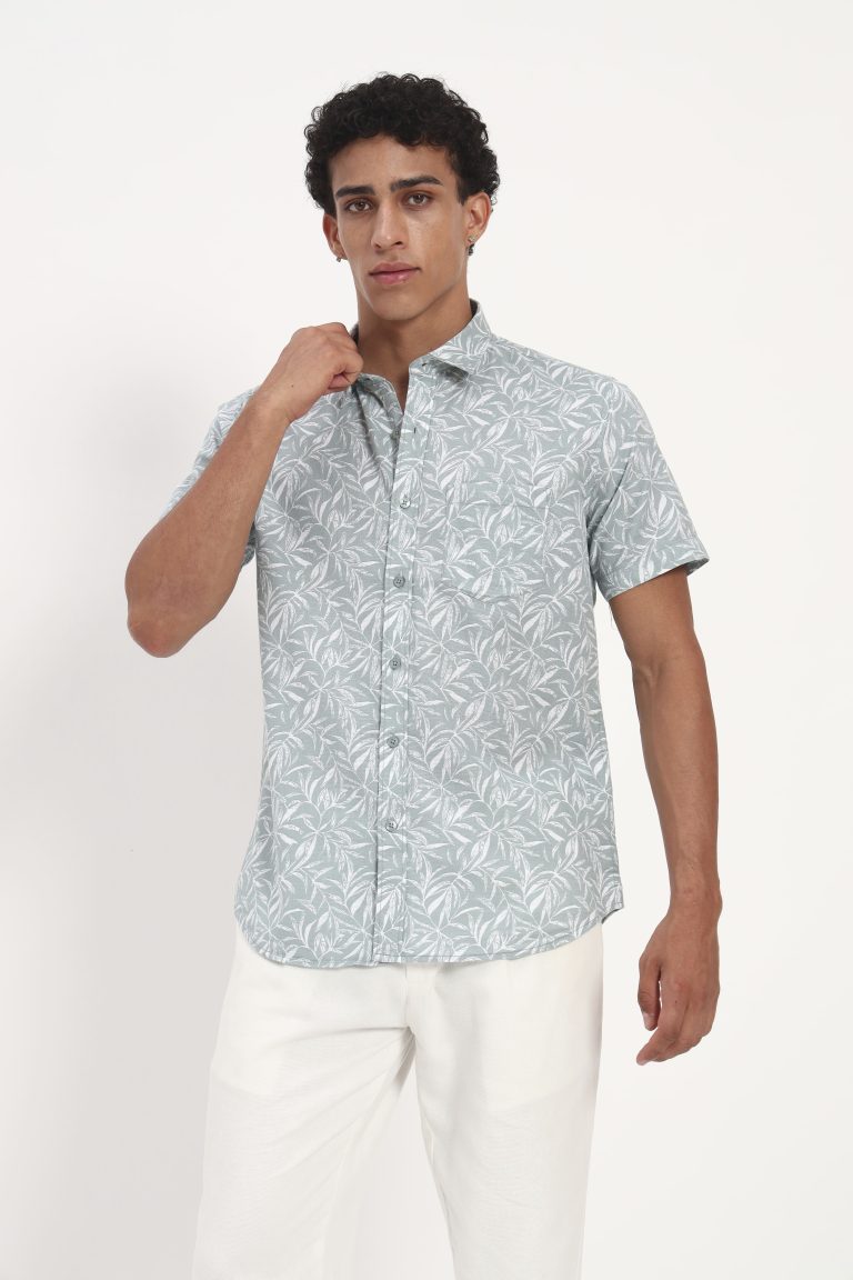 mist-green-tropical-leaf-print-shirt