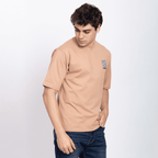 Half Sleeve Round Neck T-Shirt with Front & Back Print