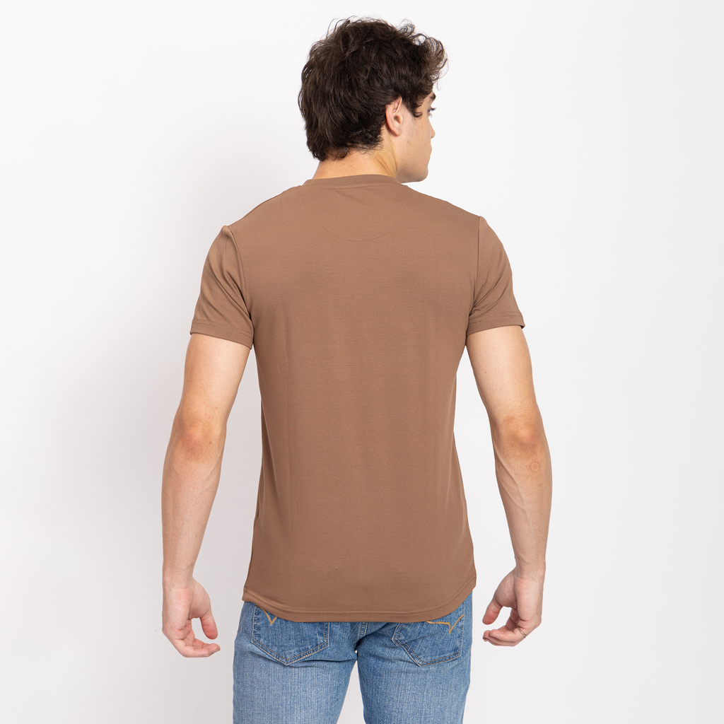 Half Sleeve Round Neck T-Shirt with Pocket