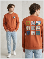 Men’s Printed Round Neck Sweatshirt
