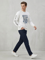 Men’s Printed Round Neck Sweatshirt