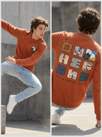 Men’s Printed Round Neck Sweatshirt