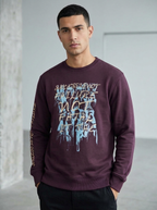 Men’s Printed Round Neck Sweatshirt