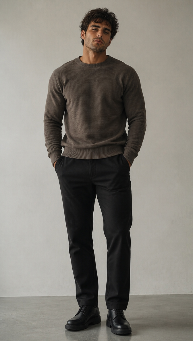 Men’s  Crew Neck Sweatshirt