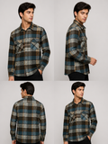 Men’s Black & Grey Checked Full Sleeve Casual Shirt