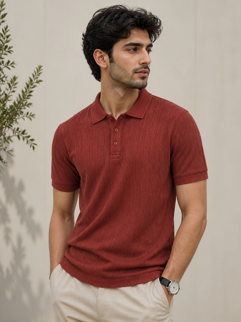 Men's  Full Sleeve Polo T-Shirt