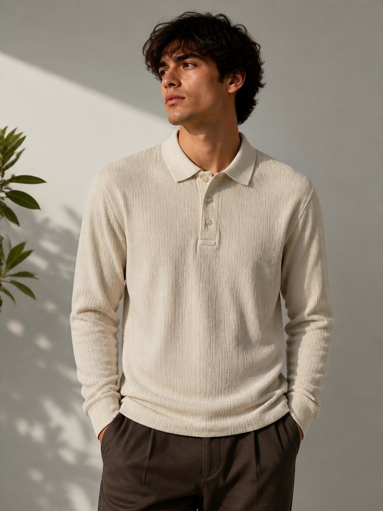 Men's  Full Sleeve Polo T-Shirt