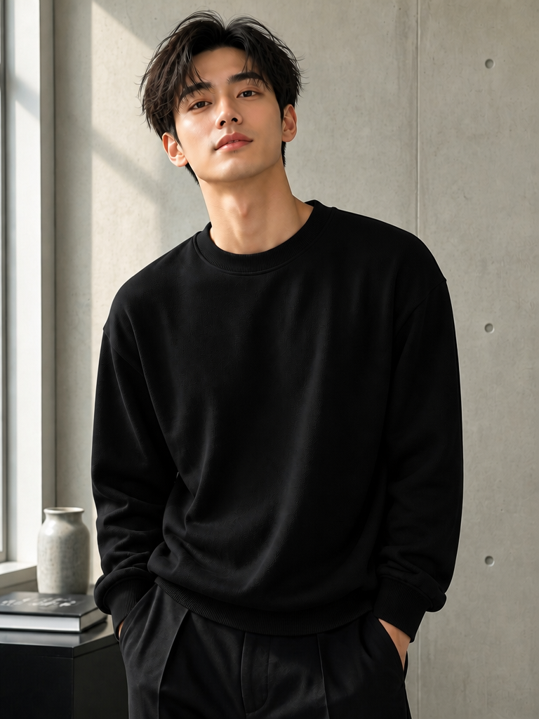 Men’s Oversized Crew Neck Sweatshirt