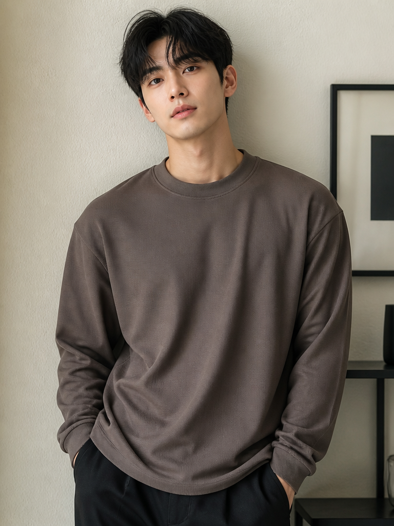 Men’s Oversized Crew Neck Sweatshirt