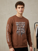 Men’s Printed Round Neck Sweatshirt